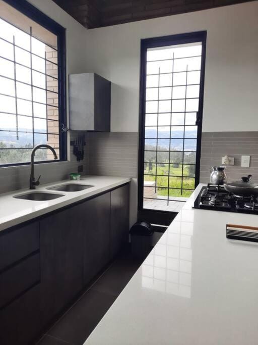 Kitchen or kitchenette, minibar, stove