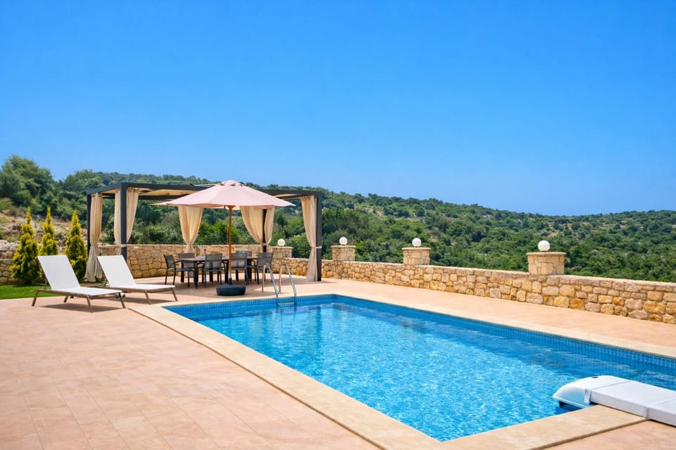 Natural view villa with private pool Villa in Crete Region