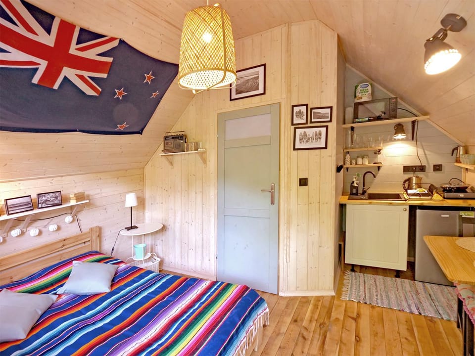 Bed, Kitchen or kitchenette, Photo of the whole room, Bedroom