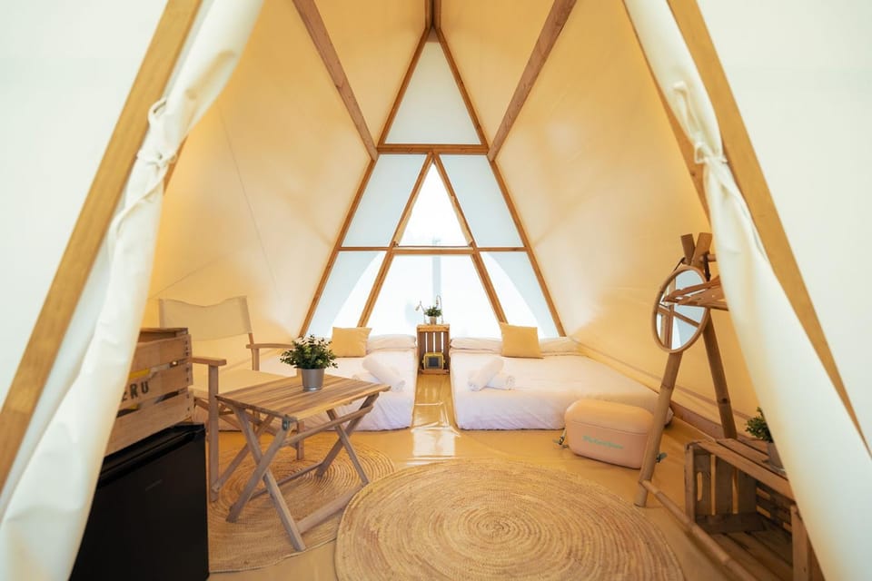 Kampaoh Ruiloba Luxury tent in Western coast of Cantabria