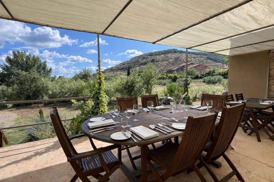 Patio, Natural landscape, Balcony/Terrace, Dining area, Mountain view