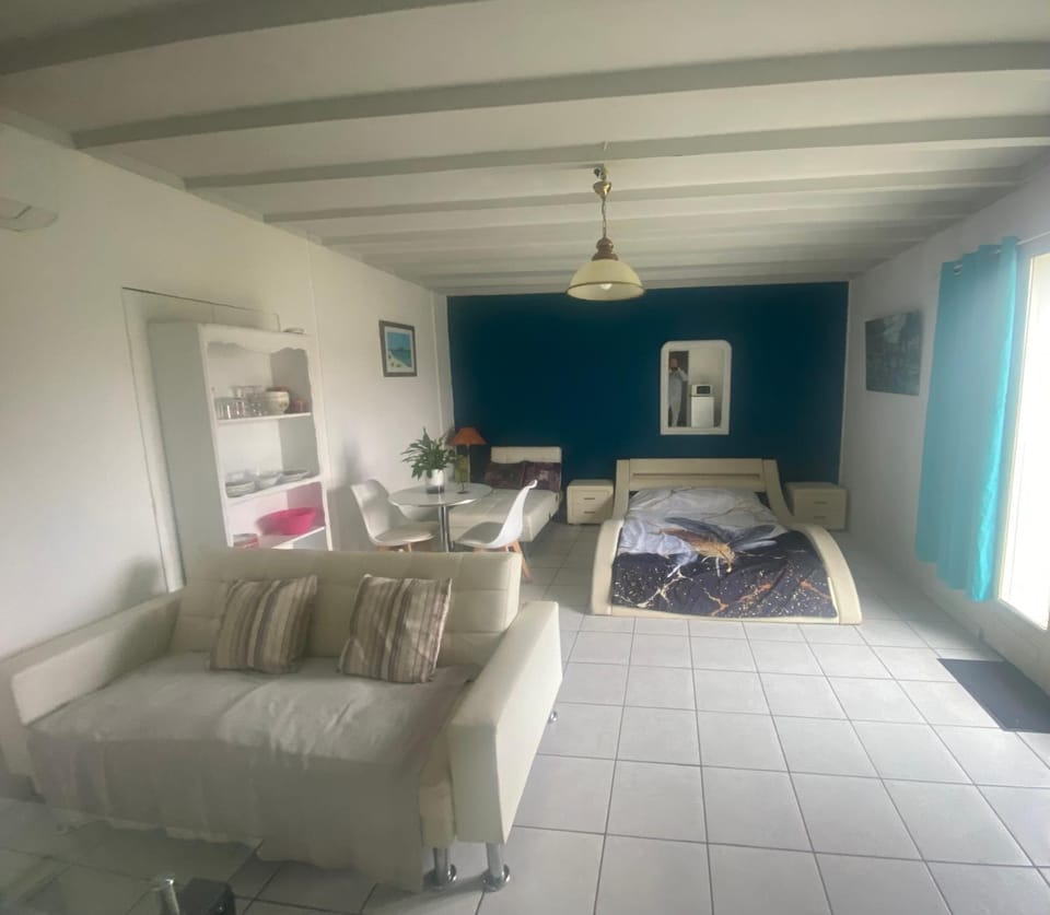 GITE 40 m2 - à Coutras STUDIO avec kitchenette , espace salon, TV, 2 à 3 personnes PISCINE WIFI CLIM près Saint EMILION Apartment in Nouvelle-Aquitaine