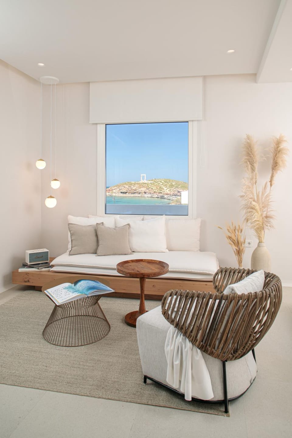 Living room, Seating area, Landmark view, Sea view