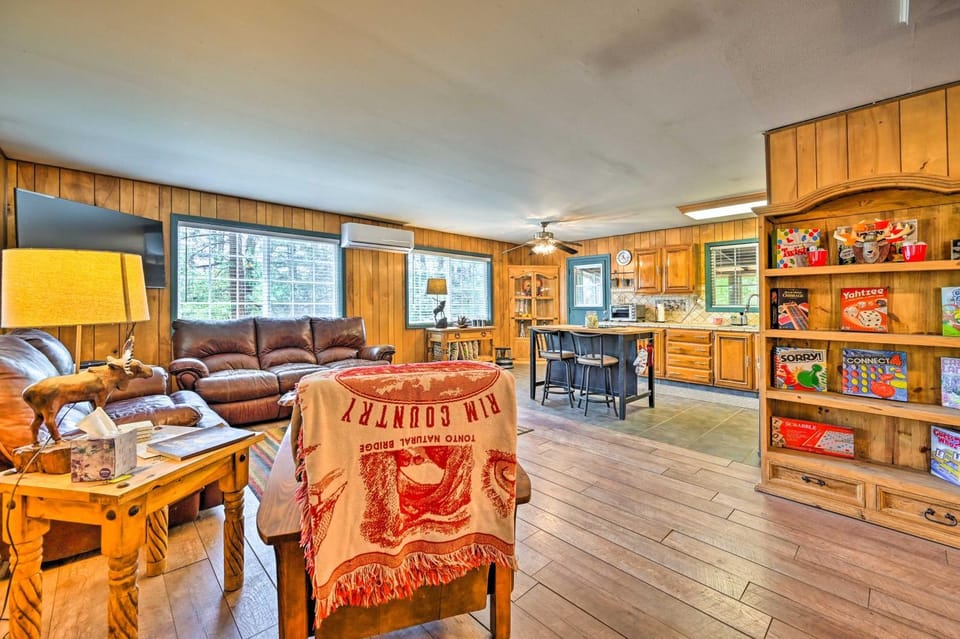 Near Hiking Trails: Woodsy Pine Cabin w/ Fire Pit Cabin in Strawberry
