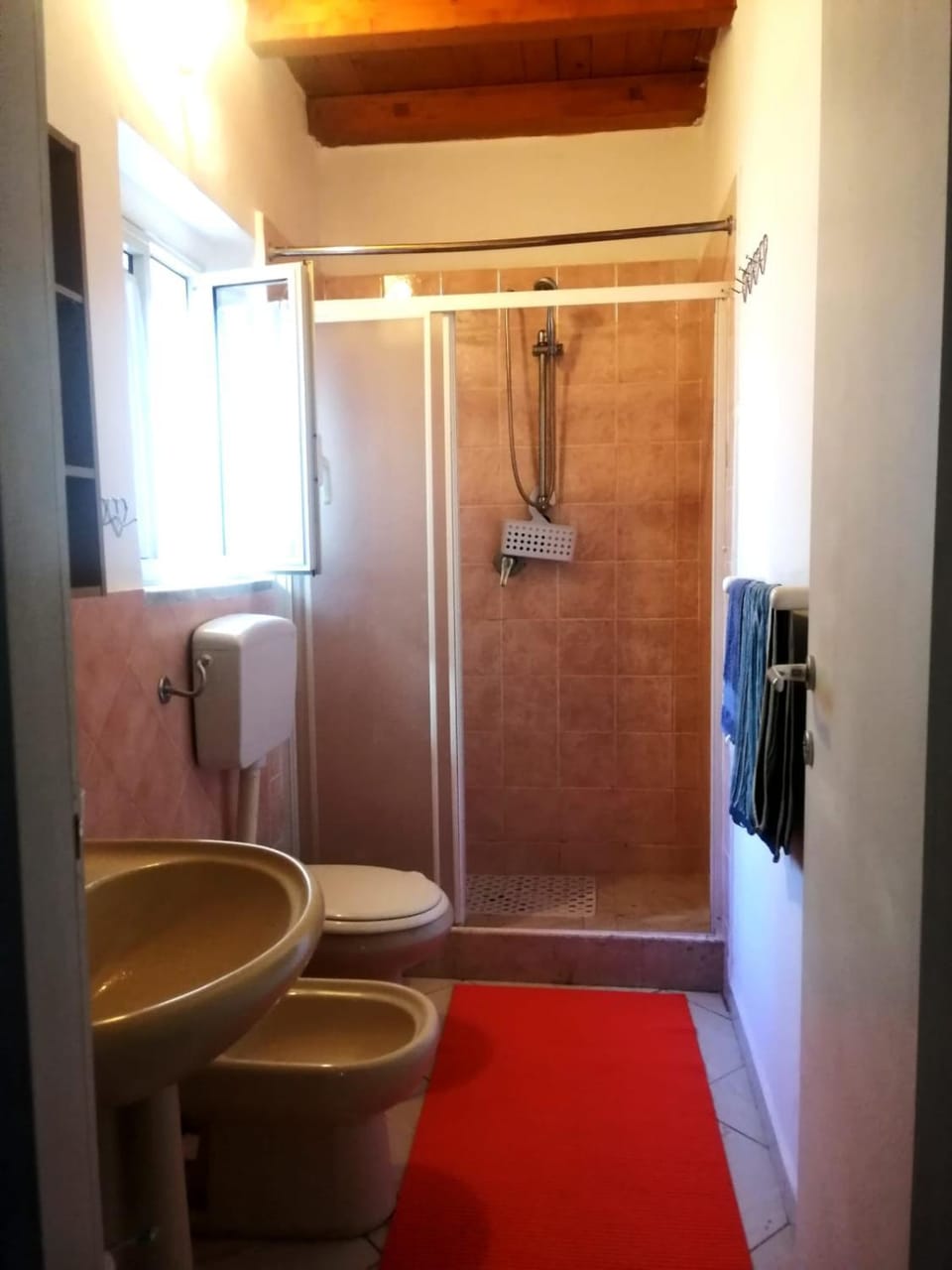 Shower, Toilet, Bathroom, towels