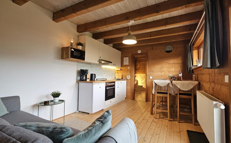 Kitchen or kitchenette, Living room, Dining area