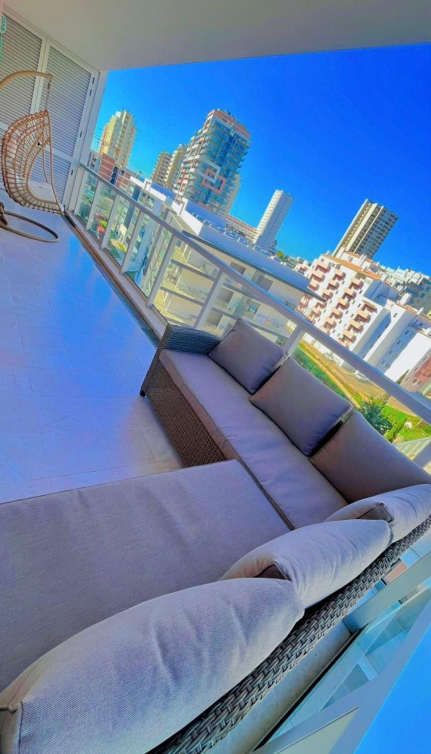 Balcony/Terrace, Sea view, Swimming pool, furniture, internet, towels, air conditioner