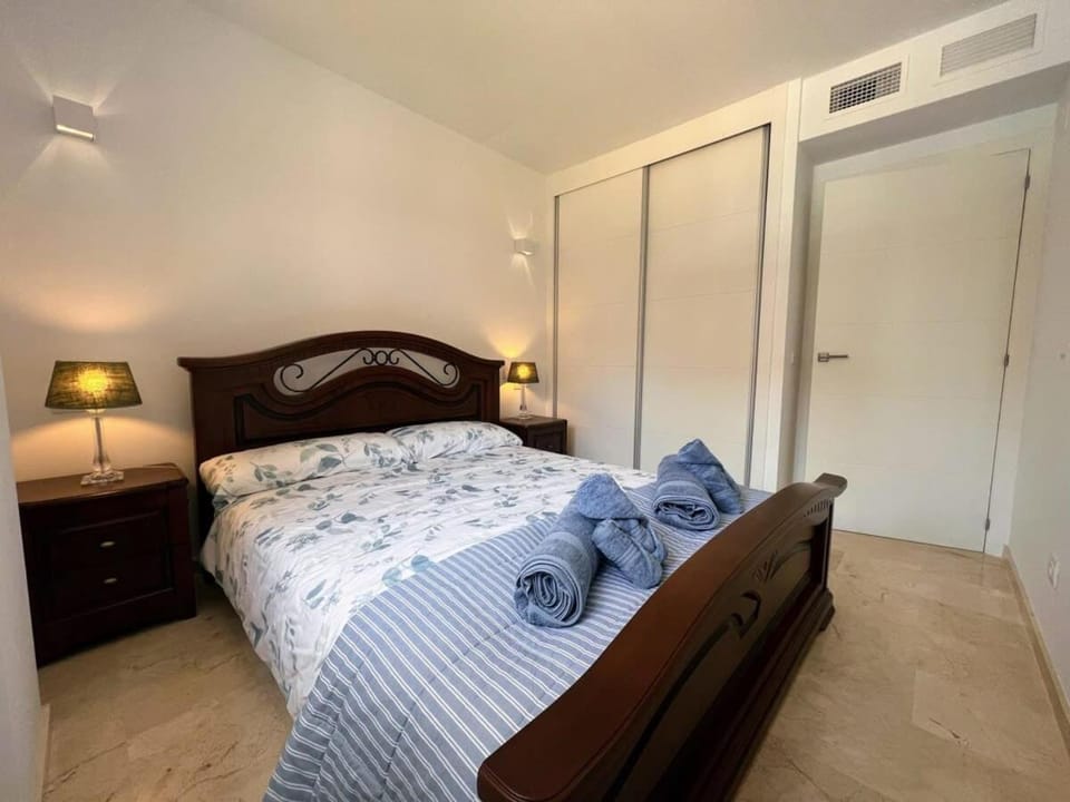 Bed, Photo of the whole room, Bedroom, towels, wardrobe
