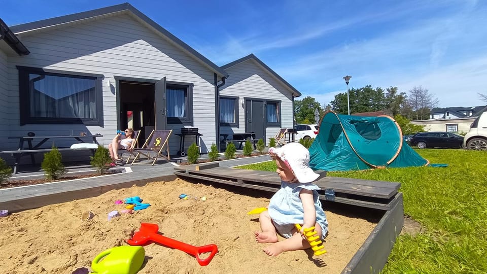 Property building, Children play ground, sunbed