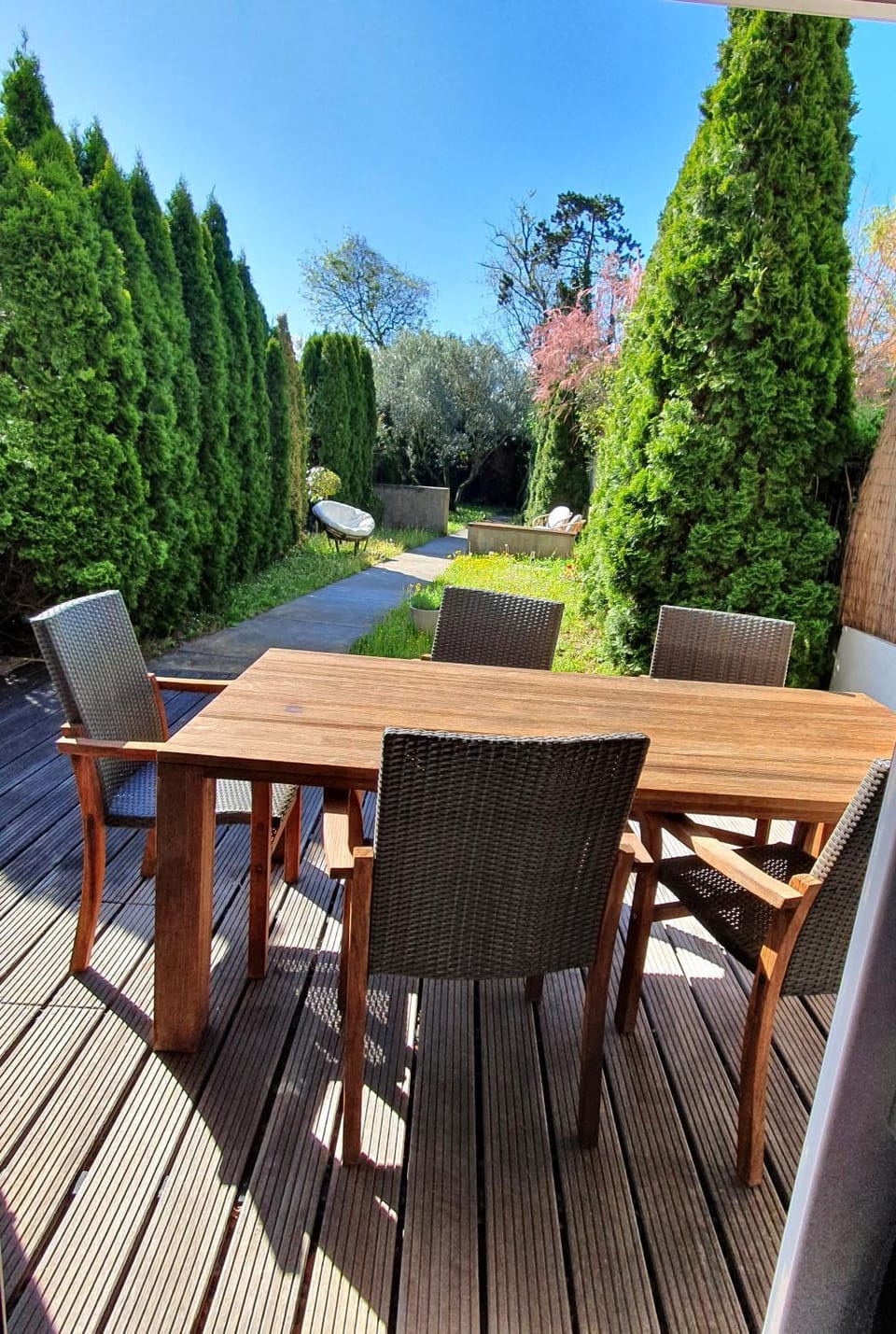 Patio, Balcony/Terrace, Garden view