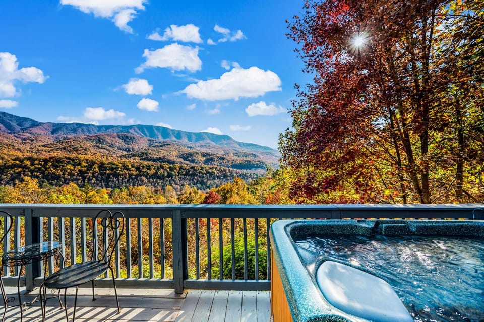 Natural landscape, Hot Tub, Balcony/Terrace, Mountain view