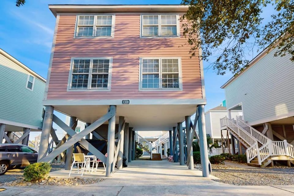 The Coral Stilt House in Garden City