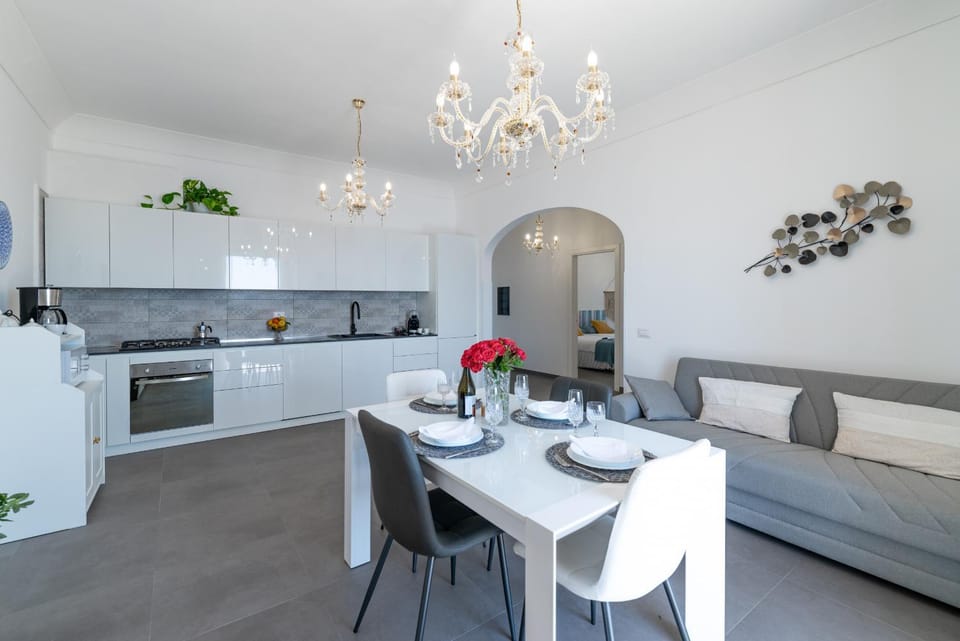 Kitchen or kitchenette, Living room, Dining area, stove