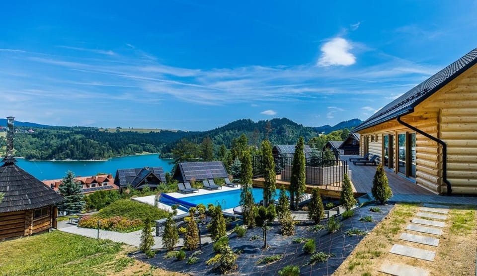 Natural landscape, Lake view, Mountain view, Swimming pool