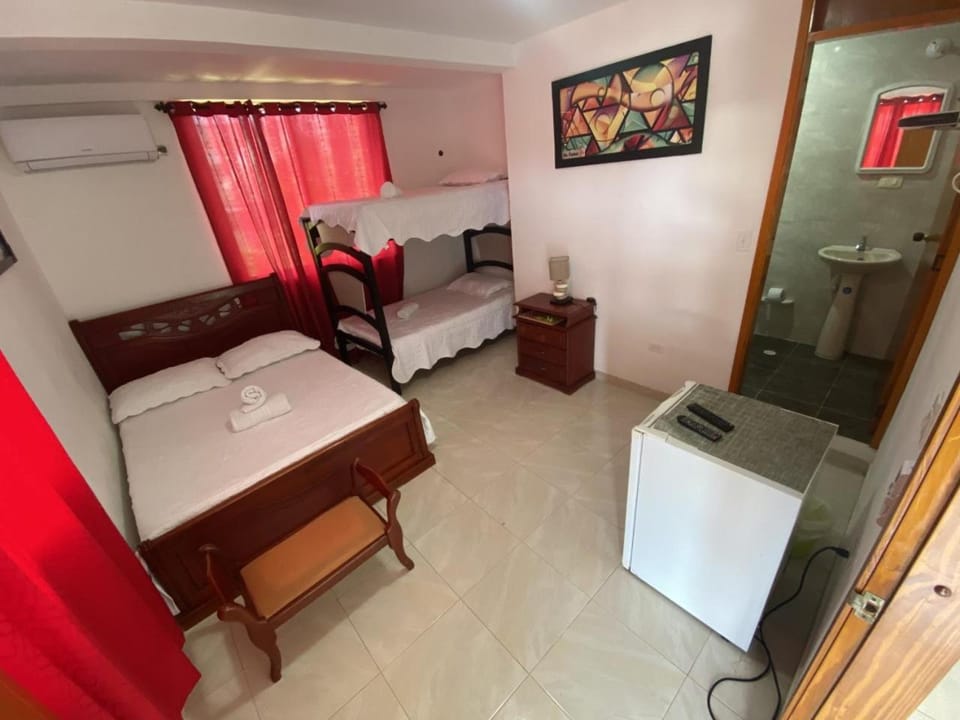 Photo of the whole room, bunk bed