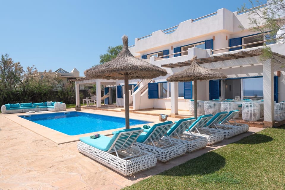Property building, Living room, Swimming pool