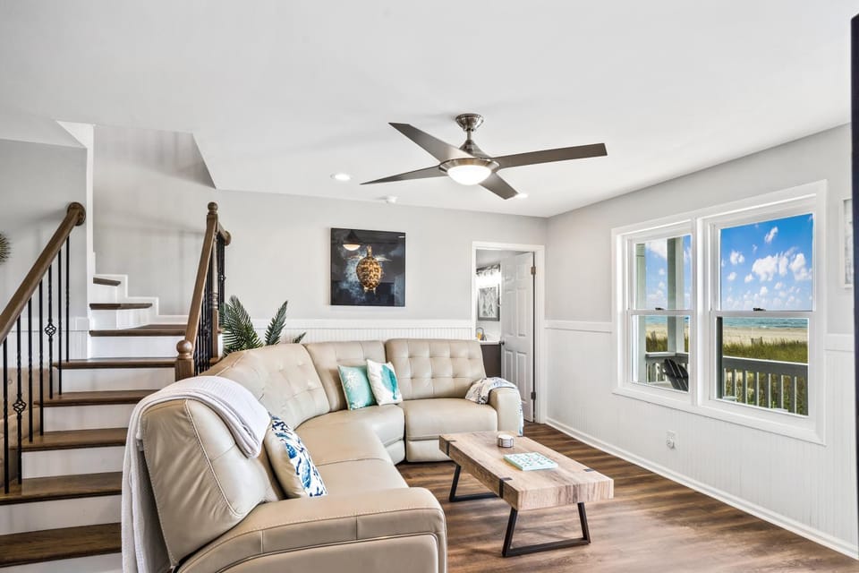 Living room, Seating area, Beach, Beach, Sea view