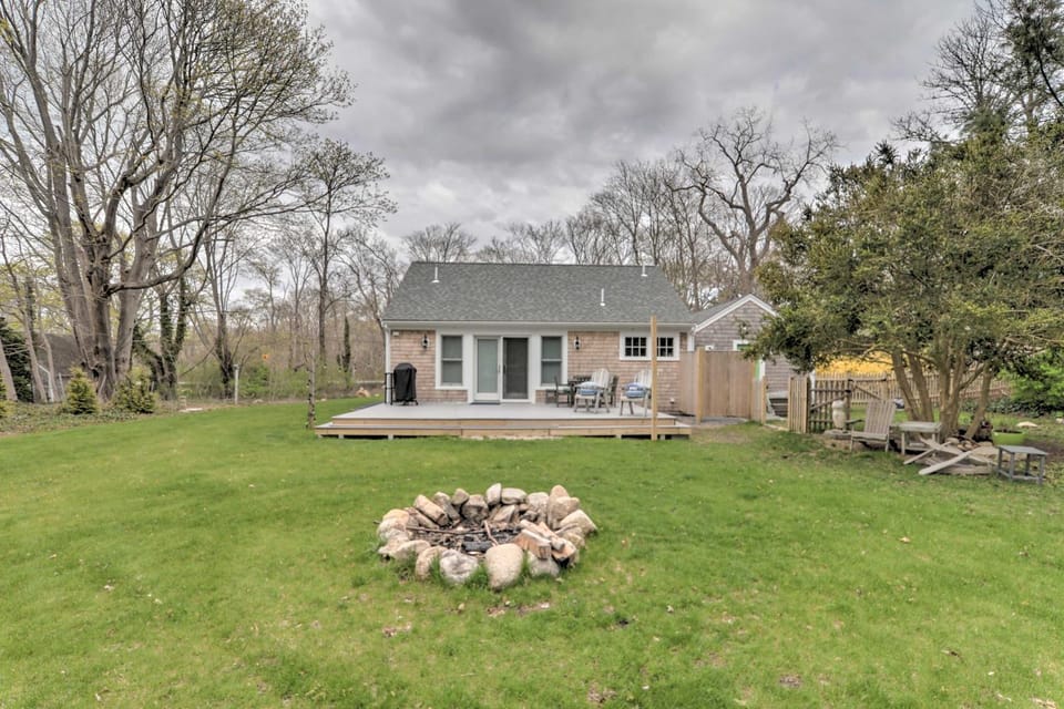 Walk to Beach! Cape Cod Cottage w/ Fire Pit House in Brewster