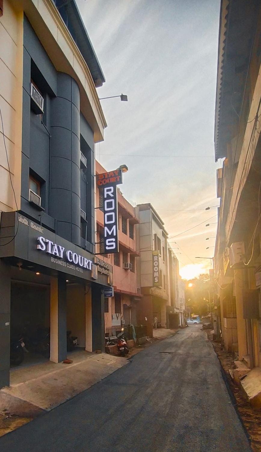 Property building, Sunset