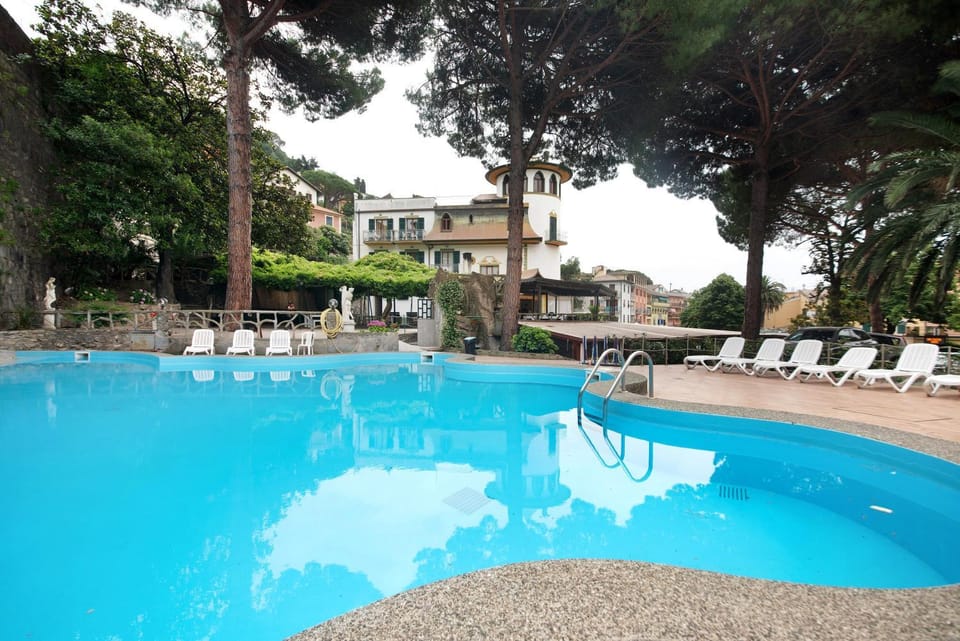 Property building, Living room, Swimming pool