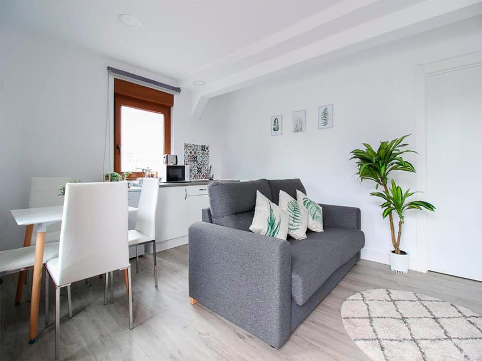 Living room, kitchen