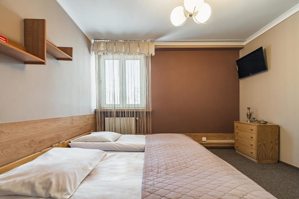 Bed, TV and multimedia, Other, Photo of the whole room, Decorative detail, Bedroom, air conditioner