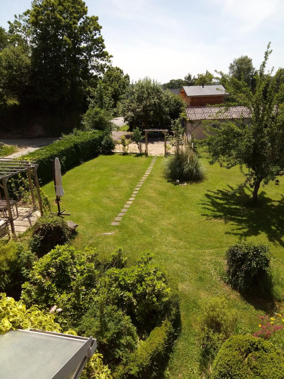 Patio, Bird's eye view, Garden, On site, Garden view