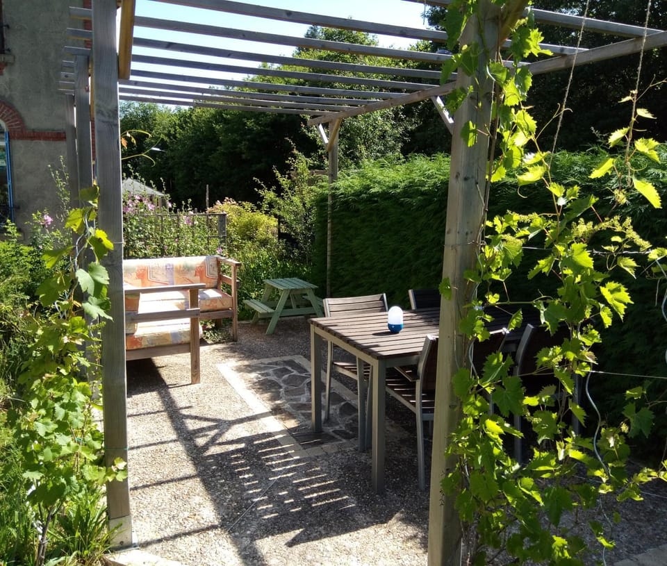 Property building, Patio, Garden, Garden view