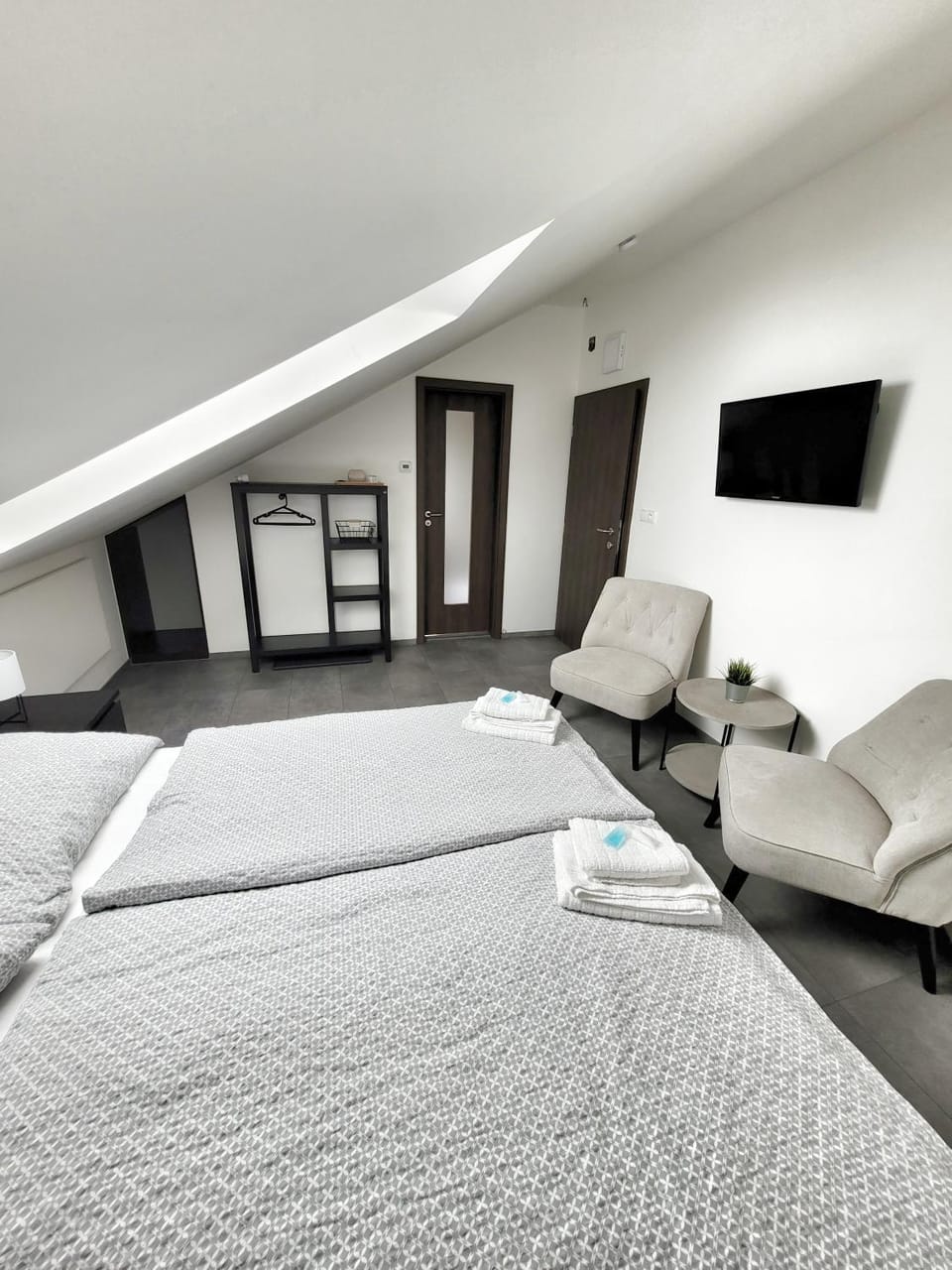 Bed, TV and multimedia, Seating area