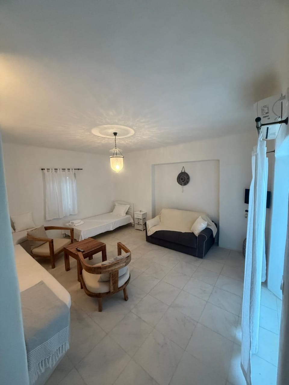 White House with Sea View House in Paros, Greece