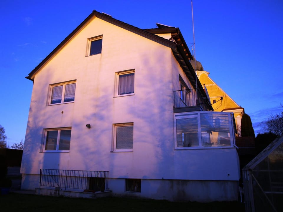 Property building, Autumn, Sunset