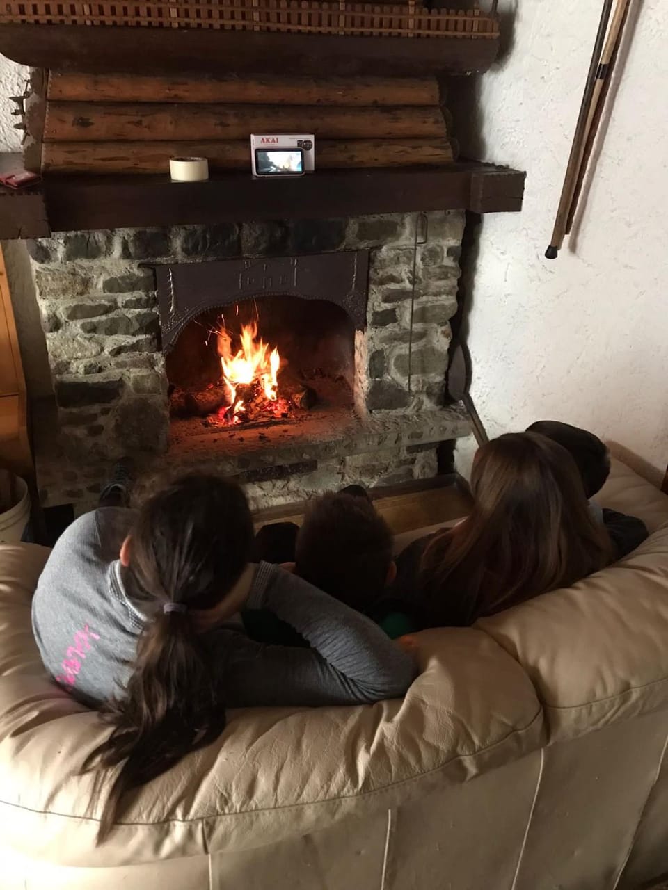 Living room, fireplace