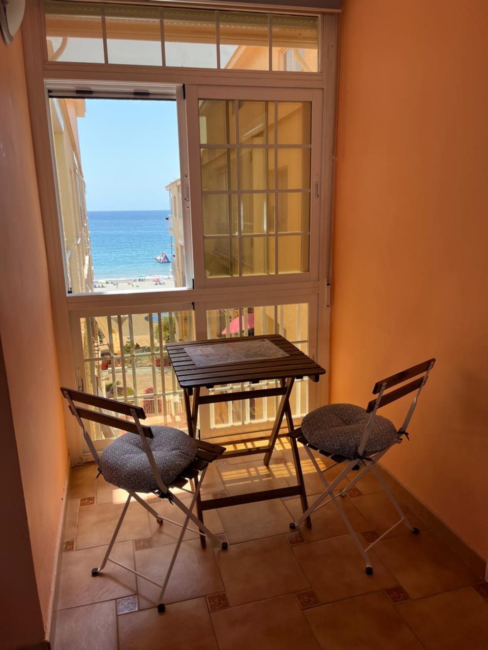 Living room, Seating area, Sea view