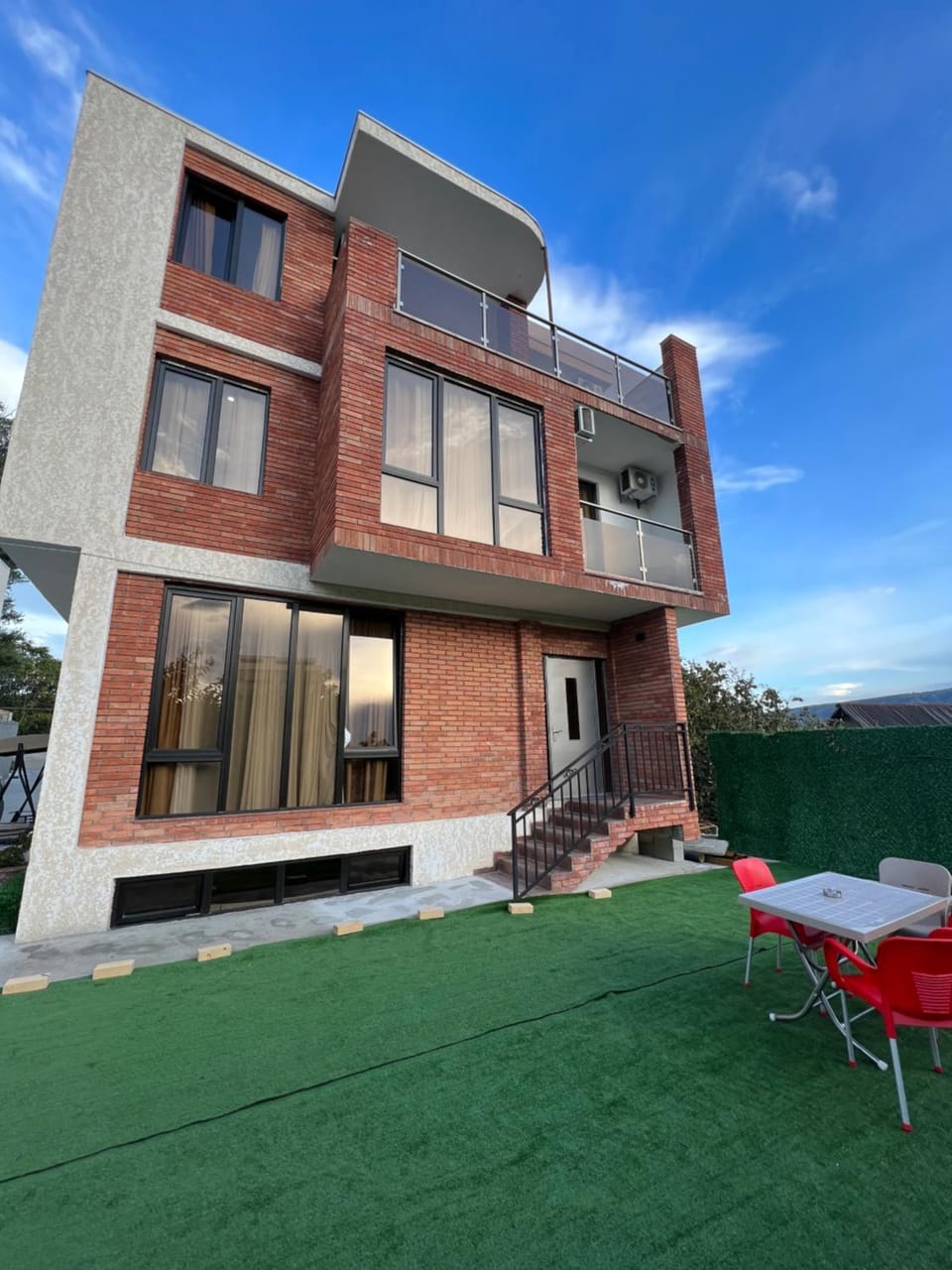 Property building, Patio, Day, View (from property/room), Balcony/Terrace, Seating area
