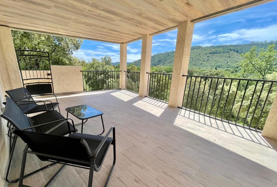 Patio, Natural landscape, Mountain view