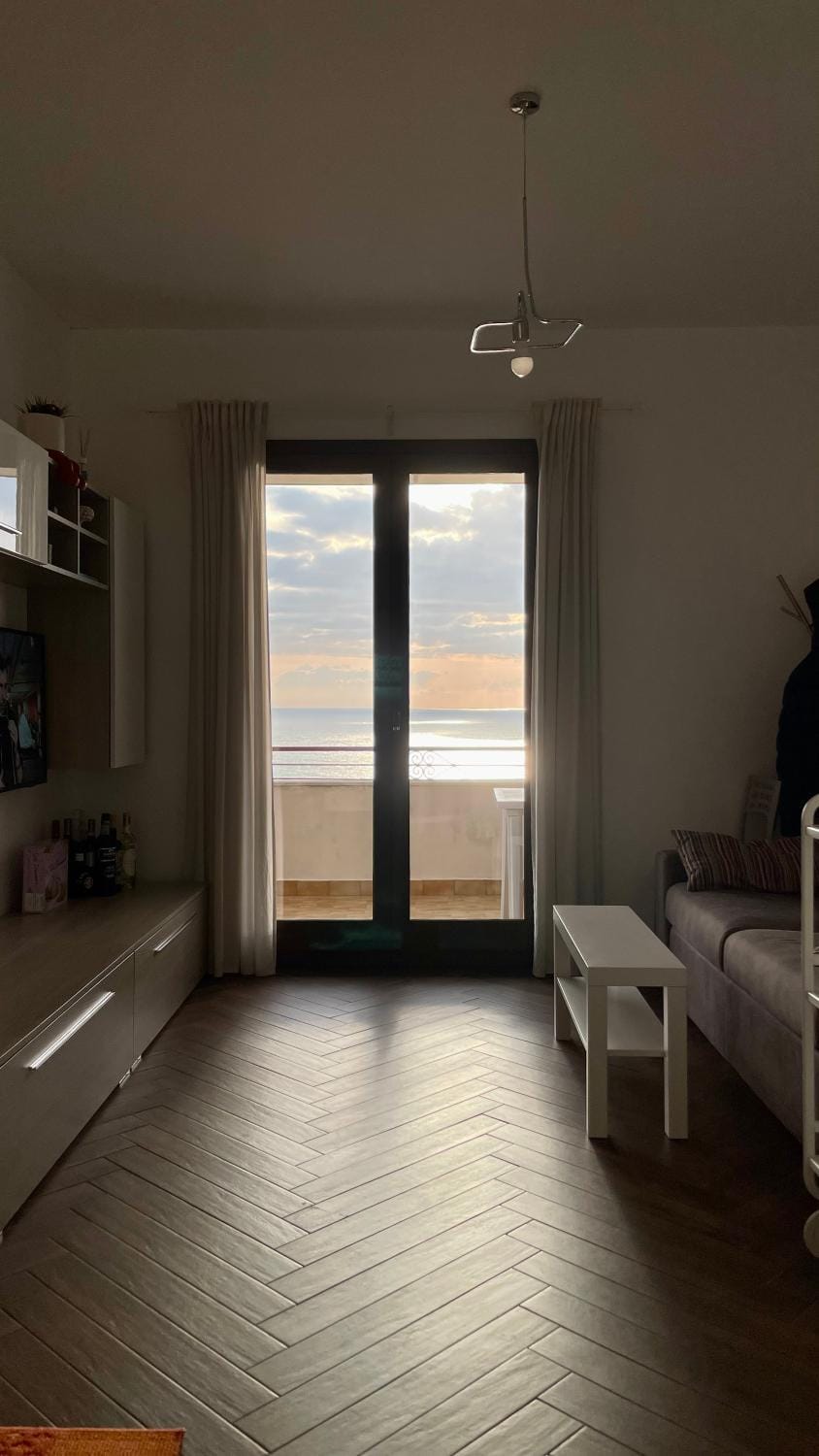 Living room, Seating area, Sea view