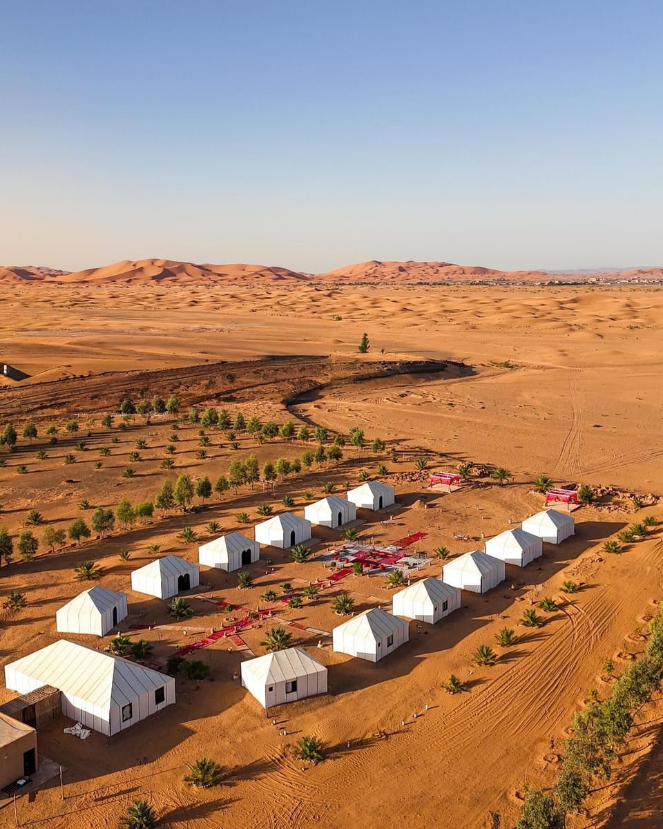 The White Camp Merzouga - Official Luxury Desert Camp & Camel Tours Luxury tent in Morocco