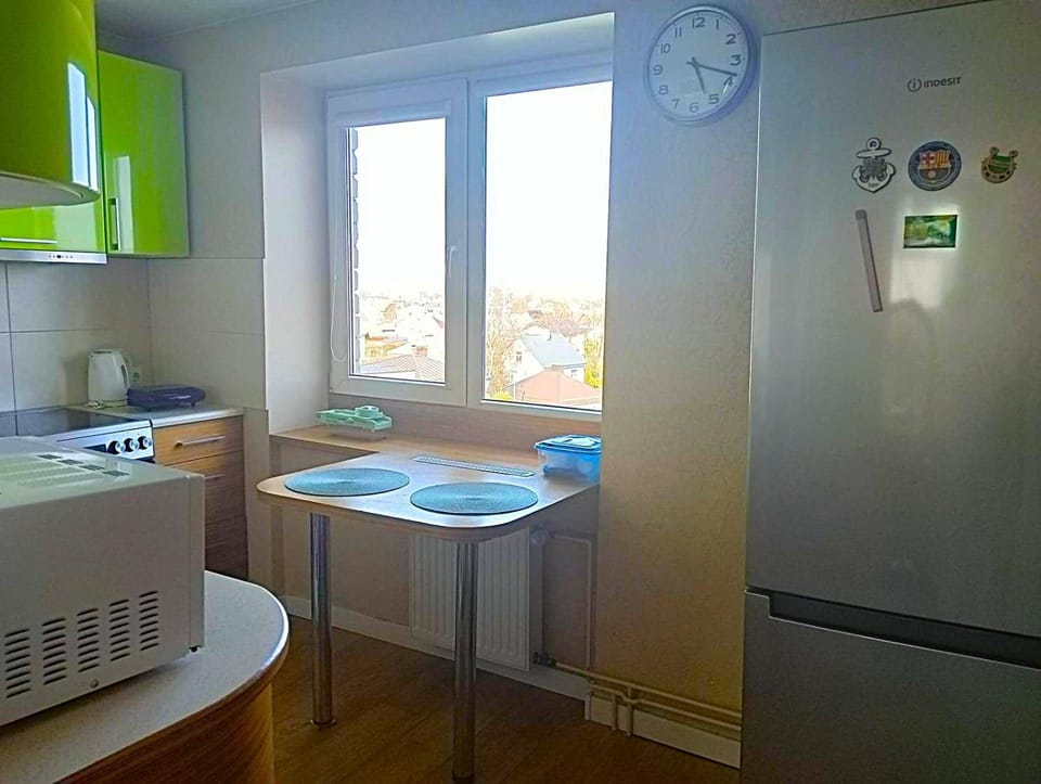 Kitchen or kitchenette, dishwasher, microwave, oven, stove, washing machine, kitchen