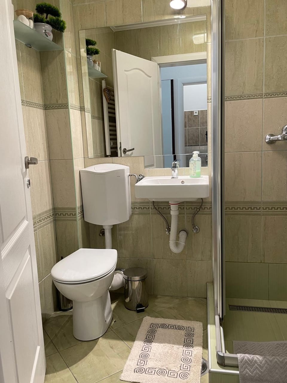 Shower, Toilet, Bathroom, towels