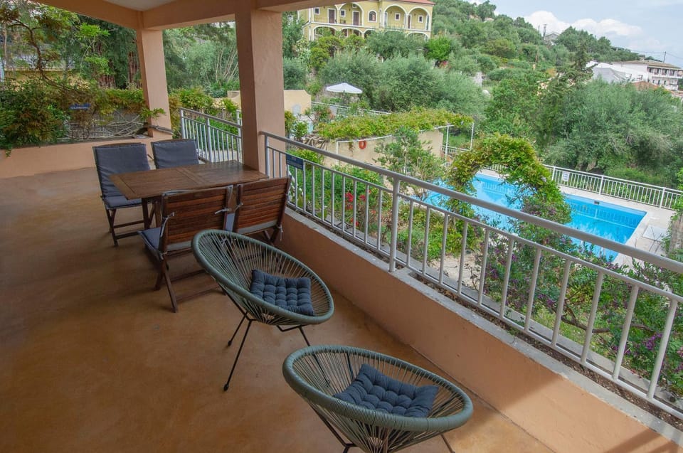 Patio, Balcony/Terrace, Pool view