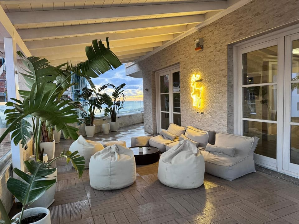 Patio, View (from property/room), Balcony/Terrace, Seating area, Sea view