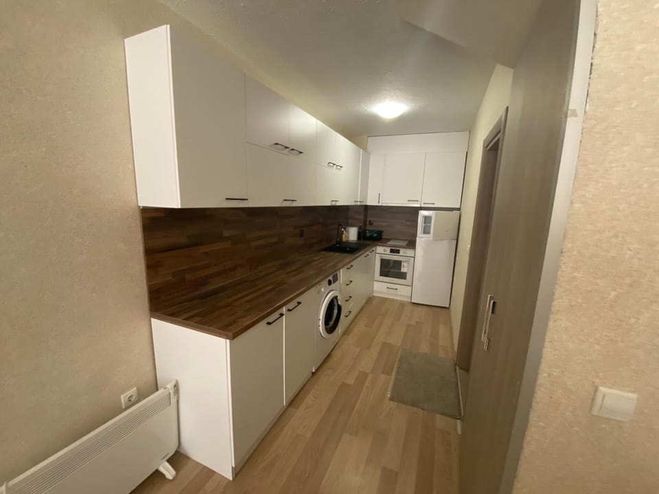 Kitchen or kitchenette, dishwasher, pet friendly, stove, washing machine
