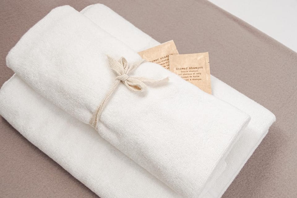 Bathroom, towels