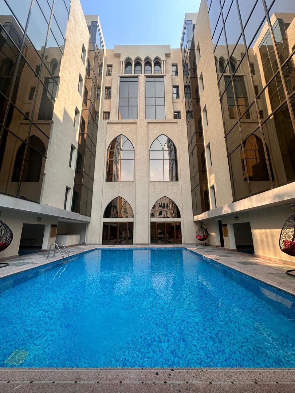 Property building, Pool view, Swimming pool