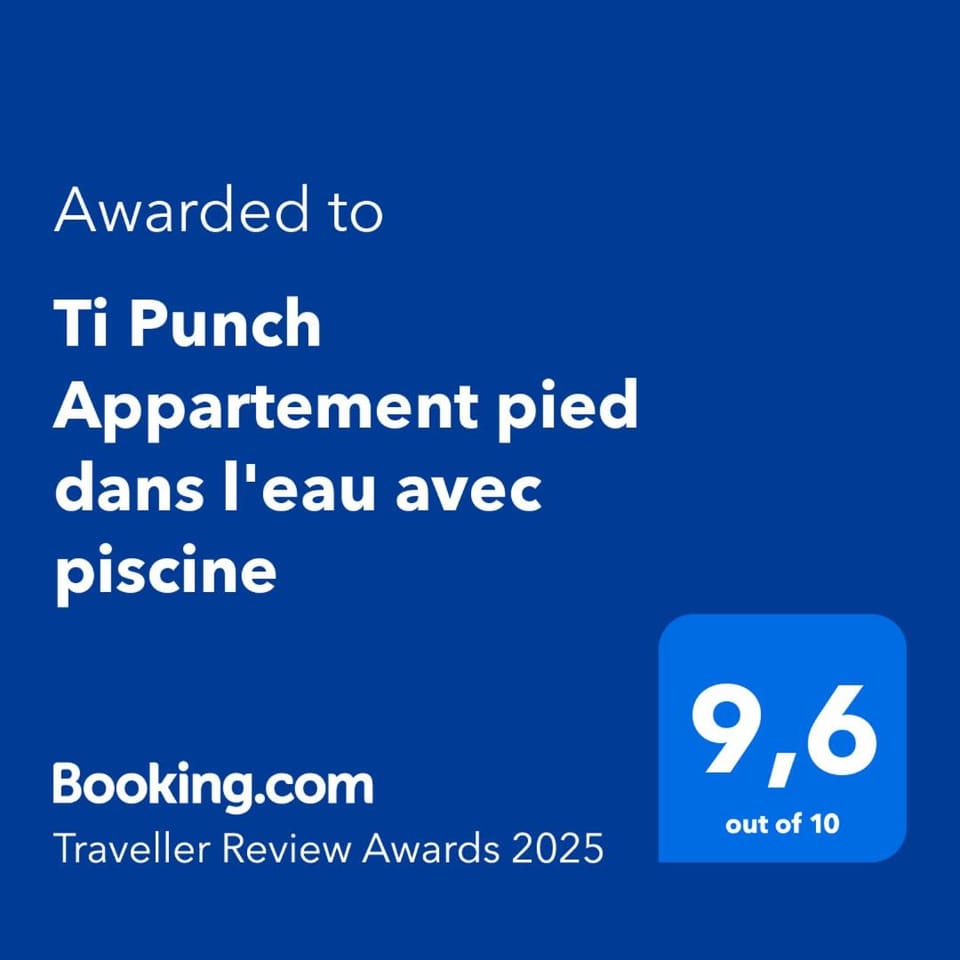 Ti Punch Appartement pied dans l'eau avec piscine Apartment in Le Gosier