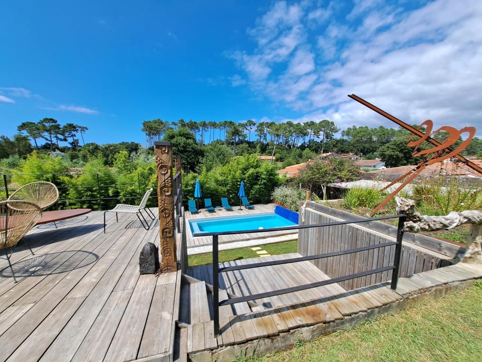 Natural landscape, Garden, Balcony/Terrace, Garden view, Pool view, Swimming pool, sunbed