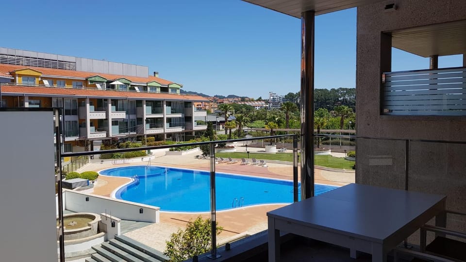 View (from property/room), Balcony/Terrace, Pool view, Swimming pool
