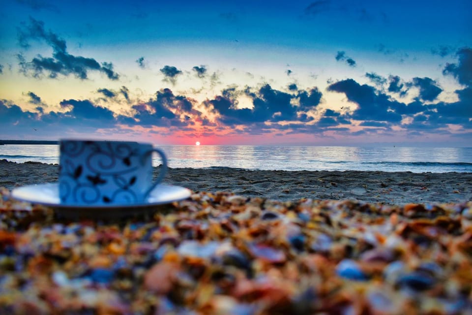 Natural landscape, Beach, Sunrise