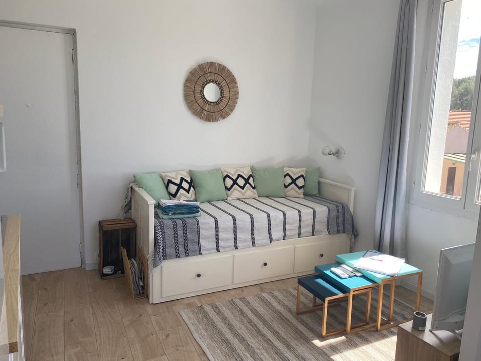 Studio le Monroe les pieds dans l'eau 10 m de la mer Apartment in La Seyne-sur-Mer