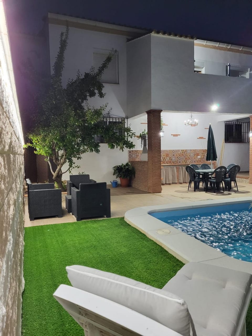 Patio, Garden, Swimming pool